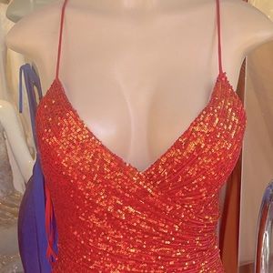 Orange new prom dress